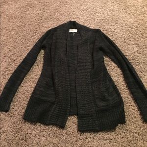 Gray/Black chunky cardigan